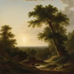 a landscape by August Friedrich Schenck