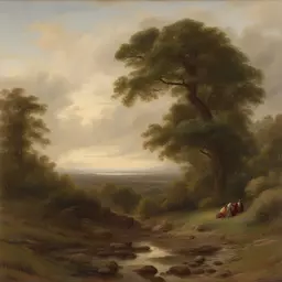 a landscape by Augustus Edwin Mulready
