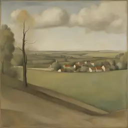 a landscape by Balthus
