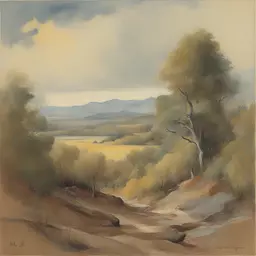 a landscape by Basil Gogos