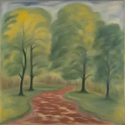a landscape by Beauford Delaney