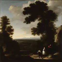a landscape by Bernardo Strozzi