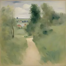 a landscape by Berthe Morisot