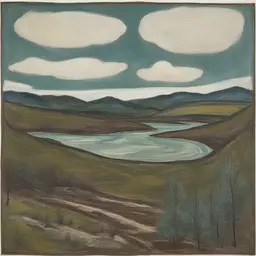 a landscape by Billy Childish