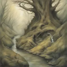 a landscape by Brian Froud