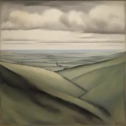 a landscape by C. R. W. Nevinson