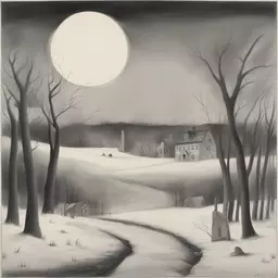a landscape by Charles Addams