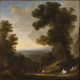 a landscape by Charles Le Brun