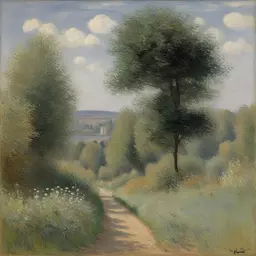 a landscape by Claude Monet