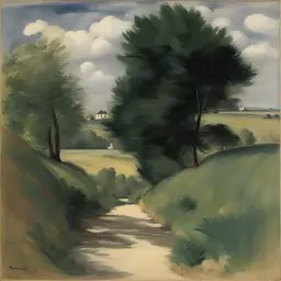 a landscape by Edouard Manet