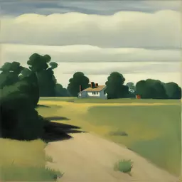a landscape by Edward Hopper