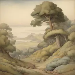 a landscape by Edward Julius Detmold