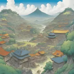 a landscape by Eiichiro Oda