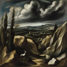 a landscape by El Greco