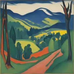 a landscape by Ernst Ludwig Kirchner