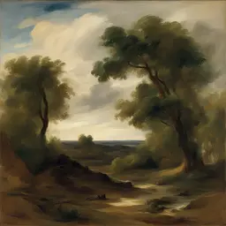 a landscape by Eugene Delacroix