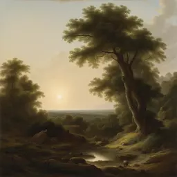 a landscape by Eugene von Guerard