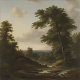 a landscape by Ewald Rübsamen