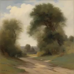 a landscape by Fernand Toussaint