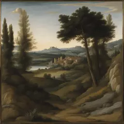 a landscape by Filippino Lippi