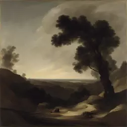 a landscape by Francisco De Goya