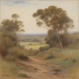 a landscape by Frederick McCubbin