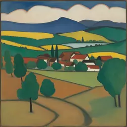 a landscape by Gabriele Münter