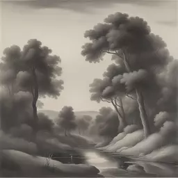 a landscape by Georg Jensen