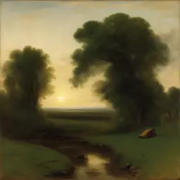 a landscape by George Inness