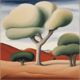 a landscape by Georgia O’Keeffe
