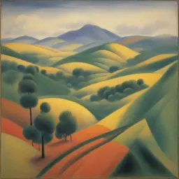 a landscape by Giacomo Balla