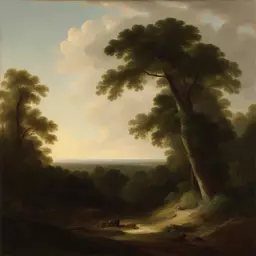 a landscape by Gilbert Stuart