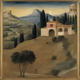 a landscape by Giotto Di Bondone