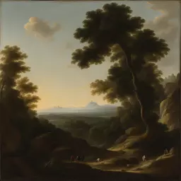 a landscape by Giovanni Battista Venanzi