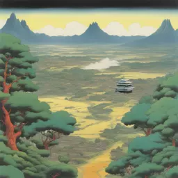 a landscape by Go Nagai