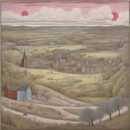 a landscape by Grayson Perry