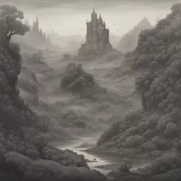 a landscape by Guillermo del Toro