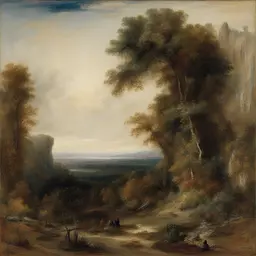 a landscape by Gustave Moreau
