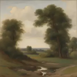 a landscape by Gustave Van de Woestijne