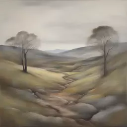 a landscape by Gwenda Morgan