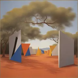 a landscape by Helio Oiticica