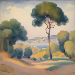 a landscape by Henri-Edmond Cross