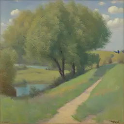 a landscape by Henry Moret