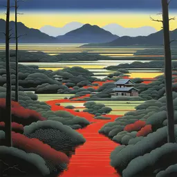 a landscape by Hiroshi Nagai