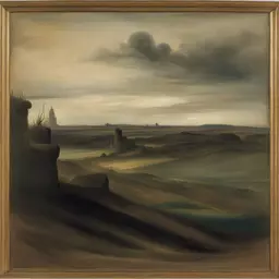a landscape by Honoré Daumier