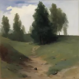 a landscape by Ilya Repin