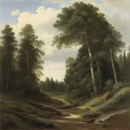 a landscape by Ivan Shishkin