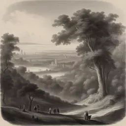 a landscape by J. J. Grandville