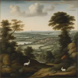 a landscape by Jacques Le Moyne