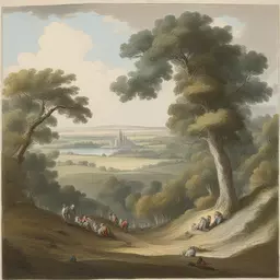 a landscape by James Gillray